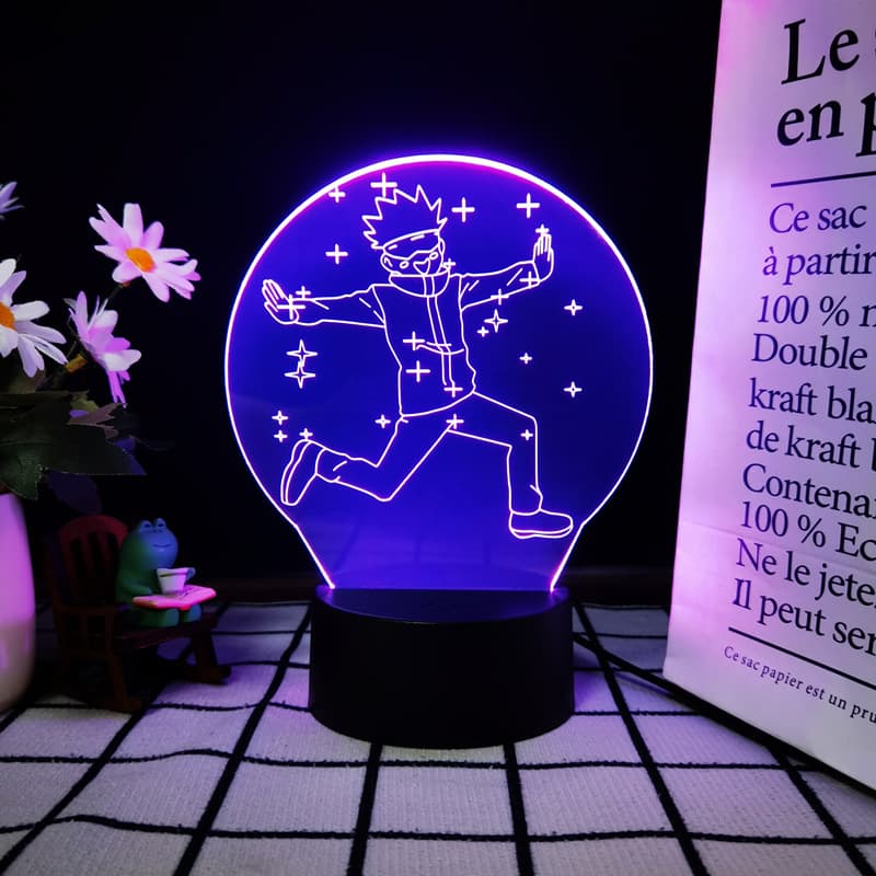 Spell Return Series 3D Night Light Black Touch Remote Control 16 Color USB Desk Lamp LED Bedside Lamp Gift Lamp