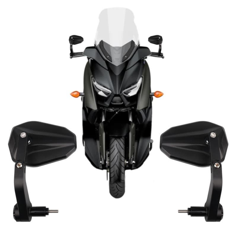 CNC Aluminum Handlebar Mirror for Yamaha XMAX300 NMAX155 Motorcycle Modification