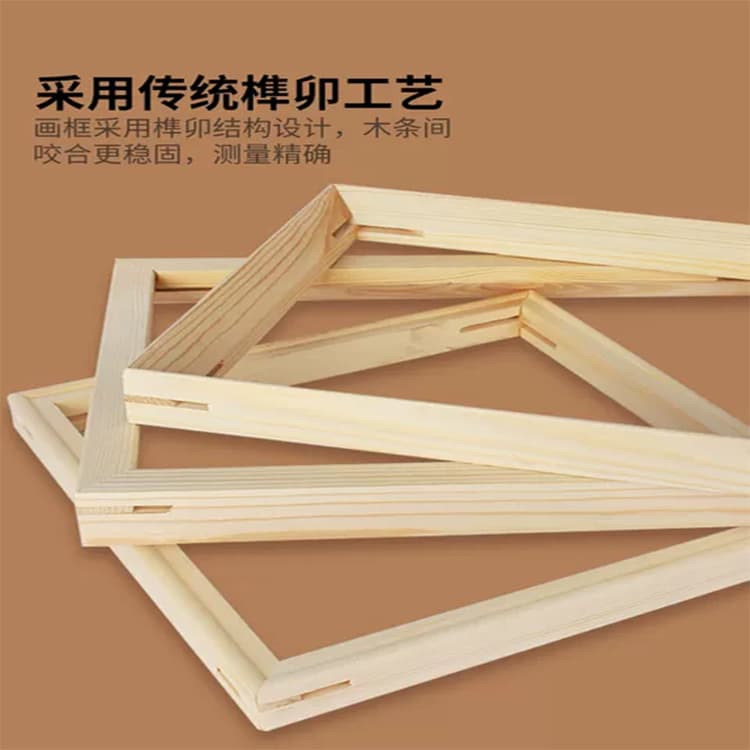 Pine wood solid wood digital oil painting inner frame inner frame strips Falcon structure inner frame strips tenon frame strips solid wood combination frame inner frame