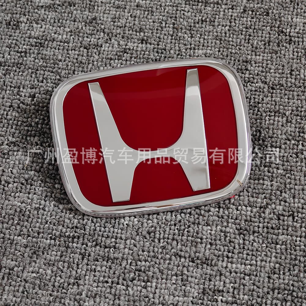 Suitable for Honda Civic, Accord, Fit CRV, Feng Van Jade, Odyssey, Integra, with front and rear H-red badges modified