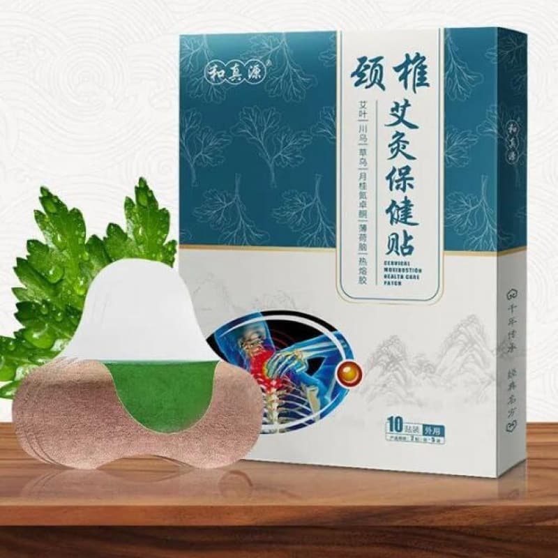 Hezhenyuan Cervical Moxibustion Health Patches Cervical Therapy Care Plasters 10 Pcs/Box
