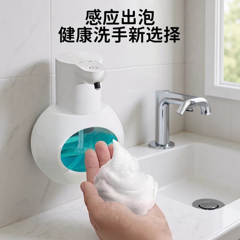 Cross-Border P2 Automatic Hand Sanitizer Dispenser, Electric Foam Hand Washing Machine, Wall-Mounted Smart Sensor Soap Dispenser, Home Hand Washing Machine