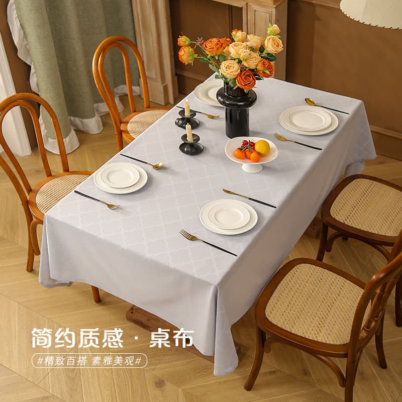 Non-slip Versatile Minimalist Ins-style Tablecloth Coffee Table Cover Stain-resistant Premium Cross-border Polyester