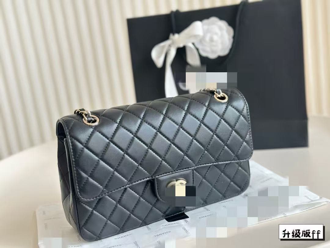 High-Quality CF23 Chain Quilted Chanel-Style Women's Bag, Luxury Lambskin Shoulder Bag, Versatile Commuter Mini Bag