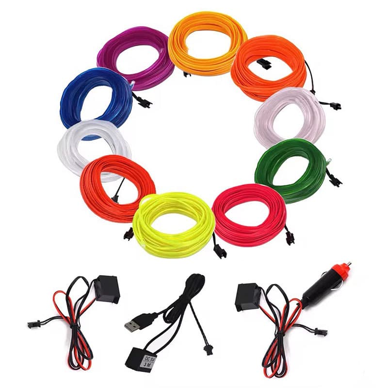 EL Cold Light Driver, Electroluminescent Wire Driver, Clip-on LED Car Ambient Light, Universal Cold Light Wire Atmosphere Lamp