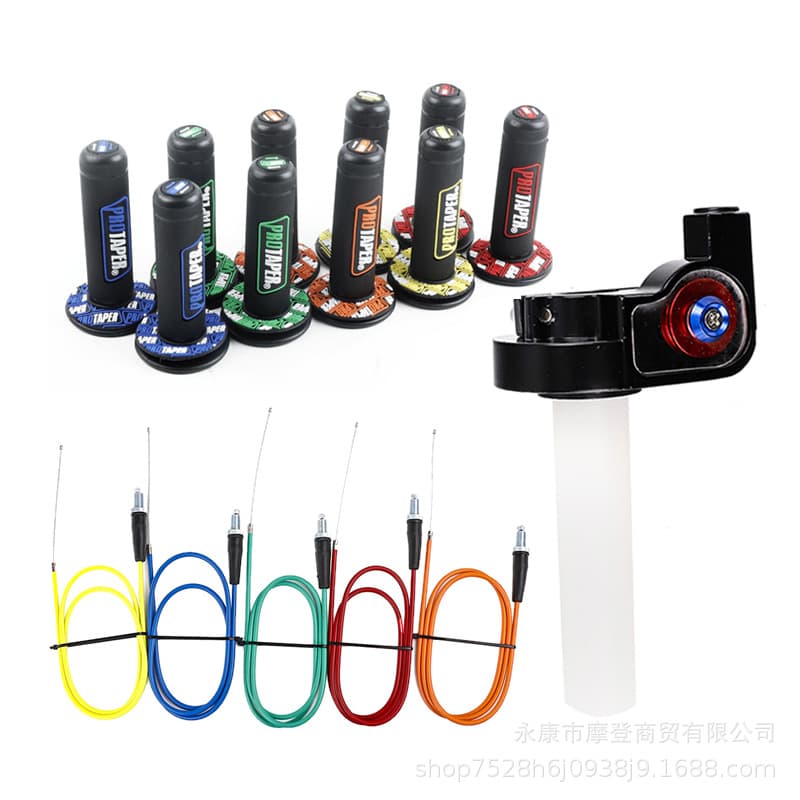 Dirt Bike 110-125CC Mini Moto High Handlebar Twist Throttle Cable PRO Grip for Feiying Kawasaki
