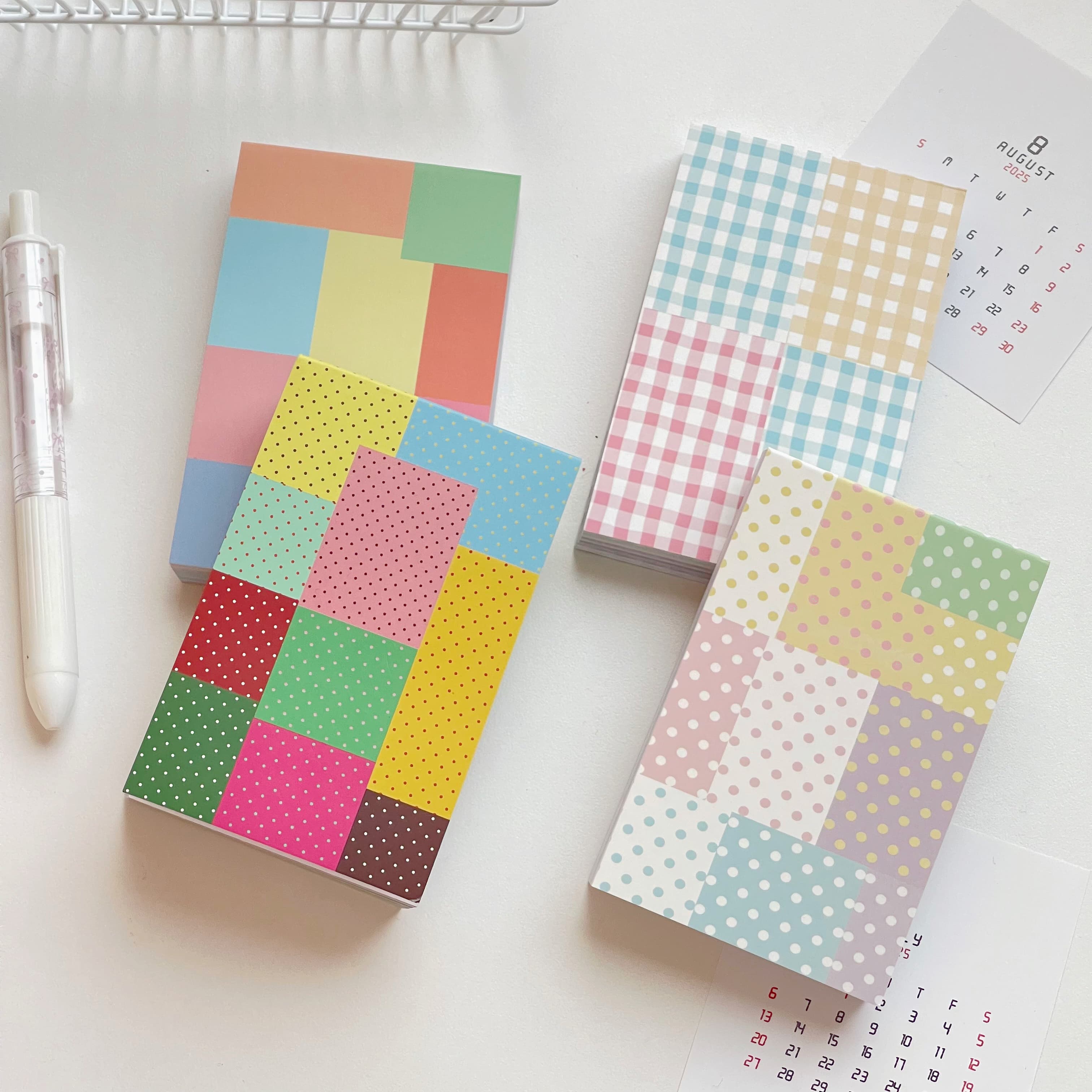Ultra-thick note book with polka dot material note book m5 inner page handbook collage note paper non-adhesive paper plan DZ