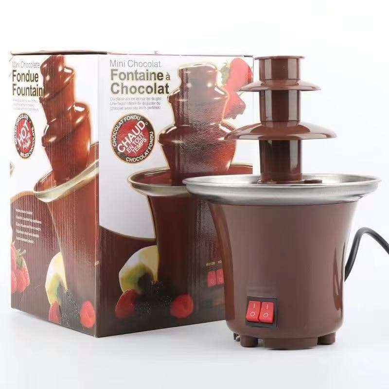 Cross-border Factory Direct Mini Chocolate Fountain Machine Small DIY Home Use with Heating Waterfall Melting