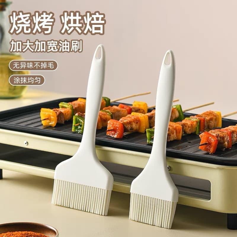 Integrated silicone oil brush large grill brush, baking tool, seasoning brush, high-temperature sauce brush, factory direct wholesale