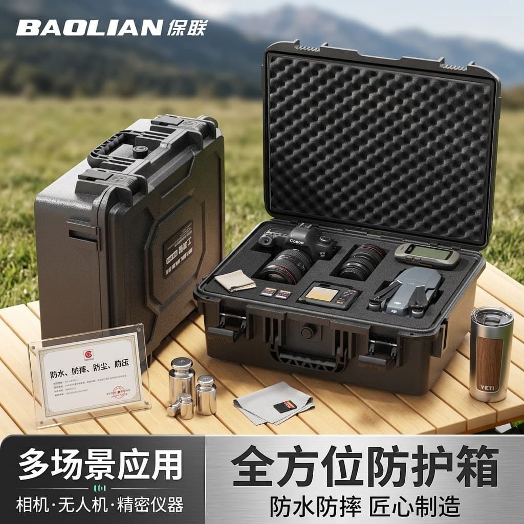 Multifunctional Waterproof Tool Box, Portable Safety Protection Box, Moisture-Proof and Pressure-Proof Equipment Box, Photographic Equipment Storage Box