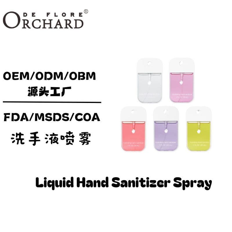 Card-sized bottle hand sanitizer spray, quick-drying, non-sticky, travel-sized.