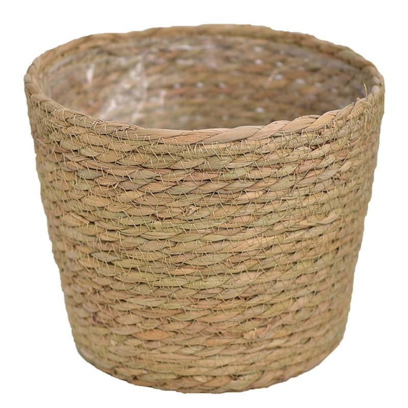 Handwoven Rattan Flower Basket for Indoor Desktop Decoration, Succulent Planter, Creative Green Plant Pot