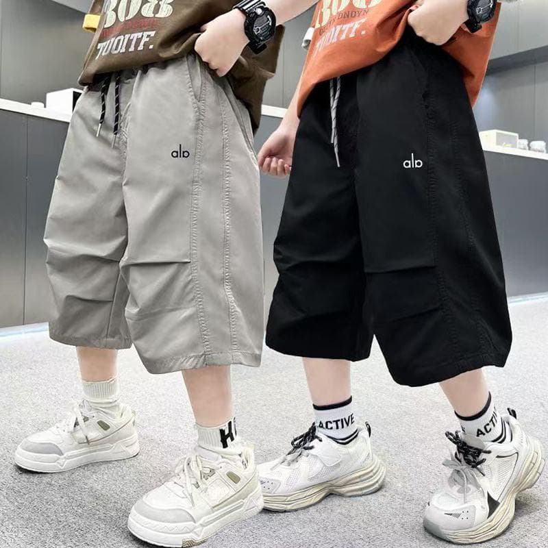 2026 Summer New Boys Cargo Shorts Trendy and Cool Little Boys Casual Five-Fifth Pants Thin Breathable Children's Mid-Pants