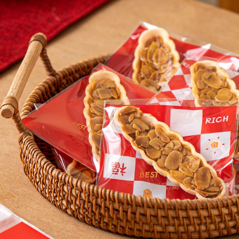 Transparent cute cartoon snowflake pastry packaging bag self-adhesive ziplock bag baking cookies individual small packaging bag