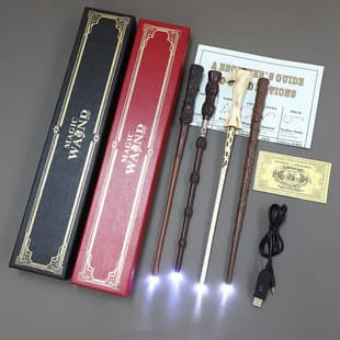 Harry Potter Rechargeable Glowing Wand USB Rechargeable Magic Wand Hermione Dumbledore Halloween Prop