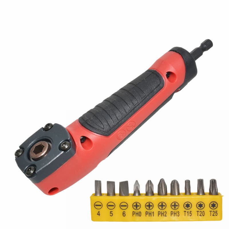 1/4 Right-Angle High-Torque Corner Adapter for Tight Spaces, Electric Drill Screwdriver Right-Angle Operation Tool