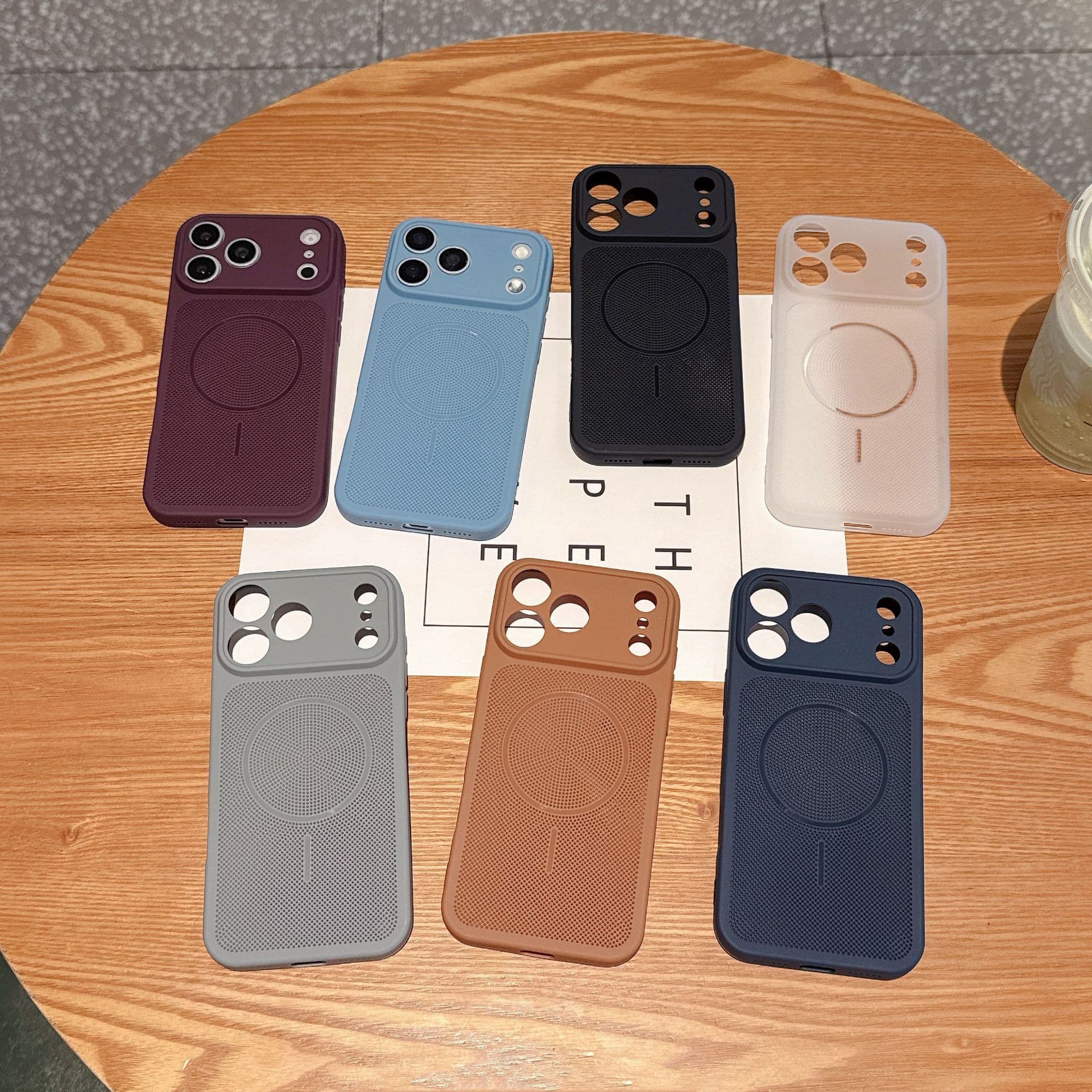 Heat Dissipation Breathable Compatible with iPhone 18 Pro Max Case, Apple 17 Pro Max Precision Cutout Large Window Silicone Soft Shell 16