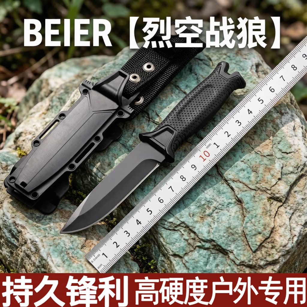 High Hardness Outdoor Self-Defense Knife, Wilderness Survival Knife, Sharp Tactical Knife, Multi-Purpose Durable Knife, Factory Direct