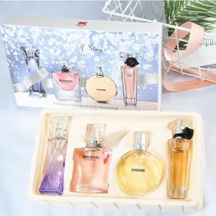 TK Cross-Border Bestseller, Flower Tale Women's Perfume Gift Box Set, Fresh Long-Lasting Light Fragrance, TikTok and Kuaishou Live Stream