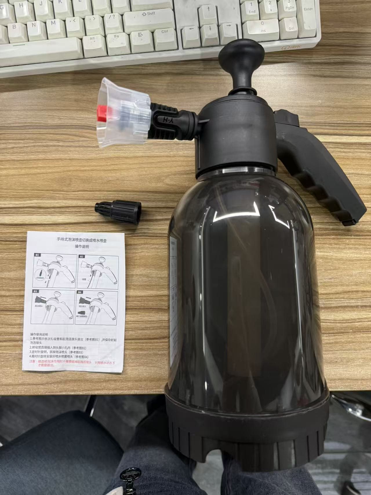 Car Wash Foam Sprayer Pressure Sprayer Dual-Use for Car and Home Pressurized Watering High-Pressure Electric Booster Sprayer