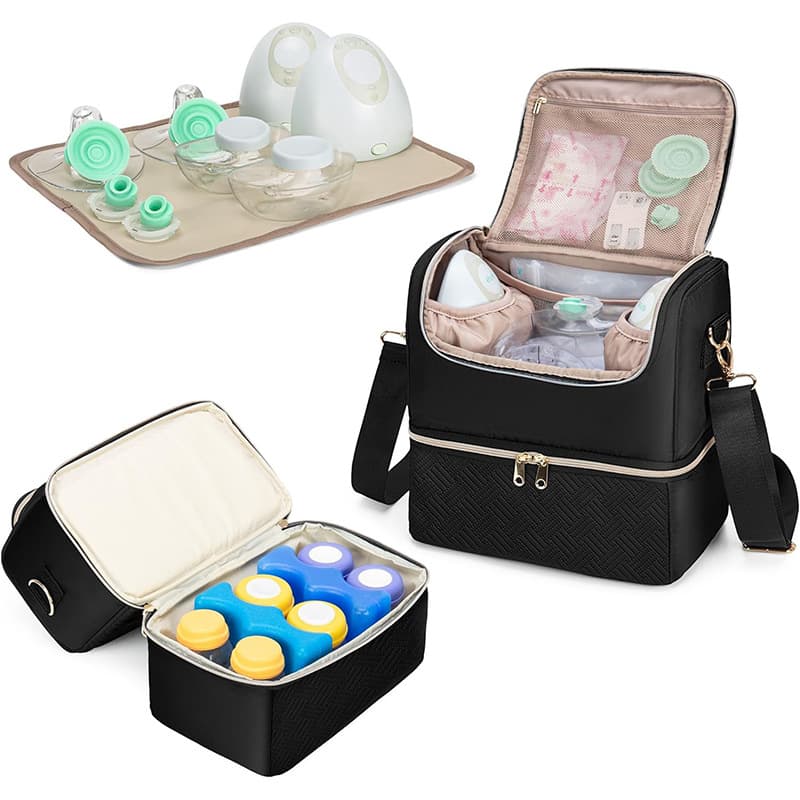 Cross-border popular wearable breast pump storage bag, breast milk refrigeration bag, multi-functional portable breast pump storage bag