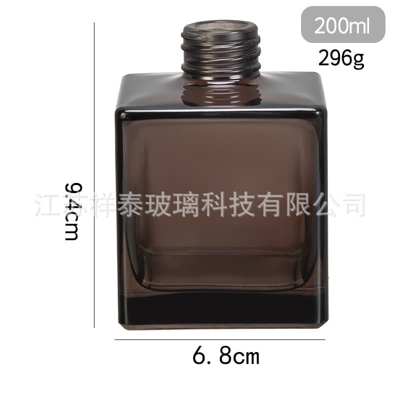 In Stock Aromatherapy Spray Bottle, Colored Glass Bottle, Large Belly Bottle, Square Bottle, Simple Aromatherapy Empty Bottle, Reed Diffuser, Home Decoration