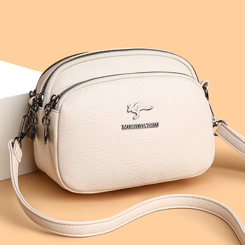 Cross-border Small Bag Women Fashion New Trendy Casual Versatile Small Square Bag Large Capacity Soft Leather Shoulder Crossbody Mom Bag