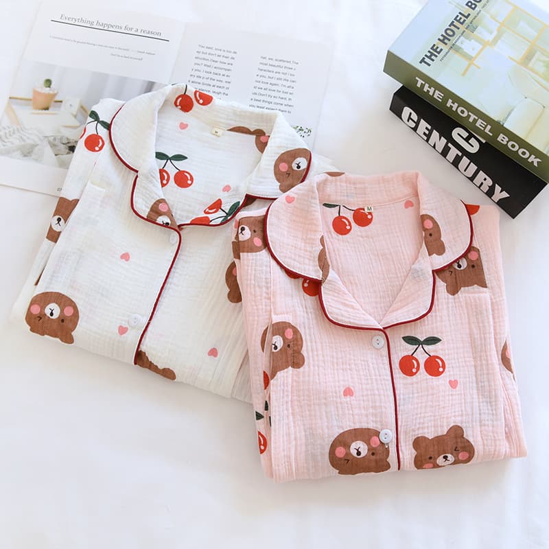 New spring and autumn crepe sweat-absorbent and breathable confinement clothes, postpartum breastfeeding clothes for pregnant women, dropshipping