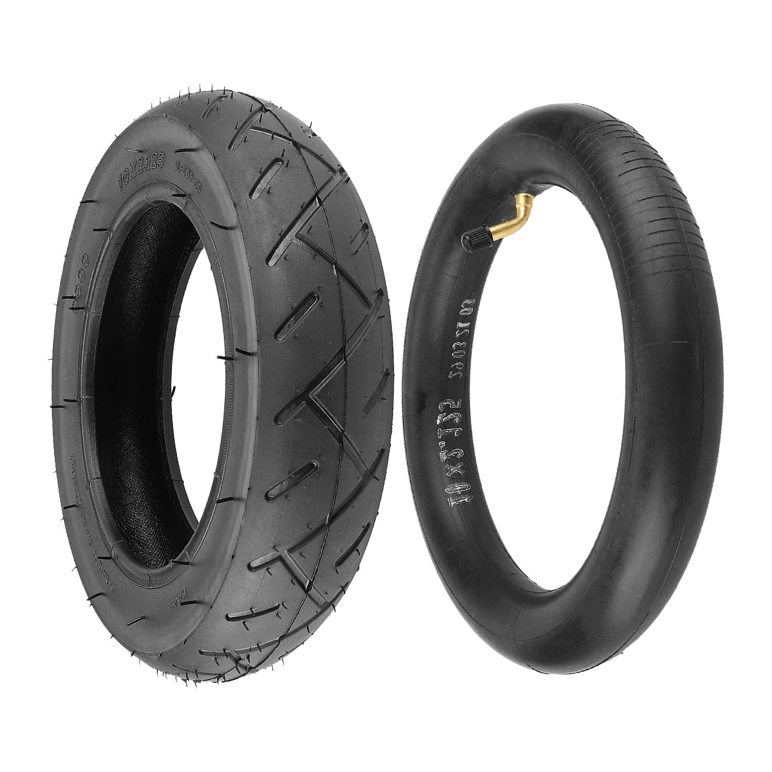 10x2.125 Inner and Outer Tire 10 Inch Electric Scooter Tire Inner Tube and Outer Tire 10 Inch Tire Reinforced Wear-Resistant Inner and Outer Tire