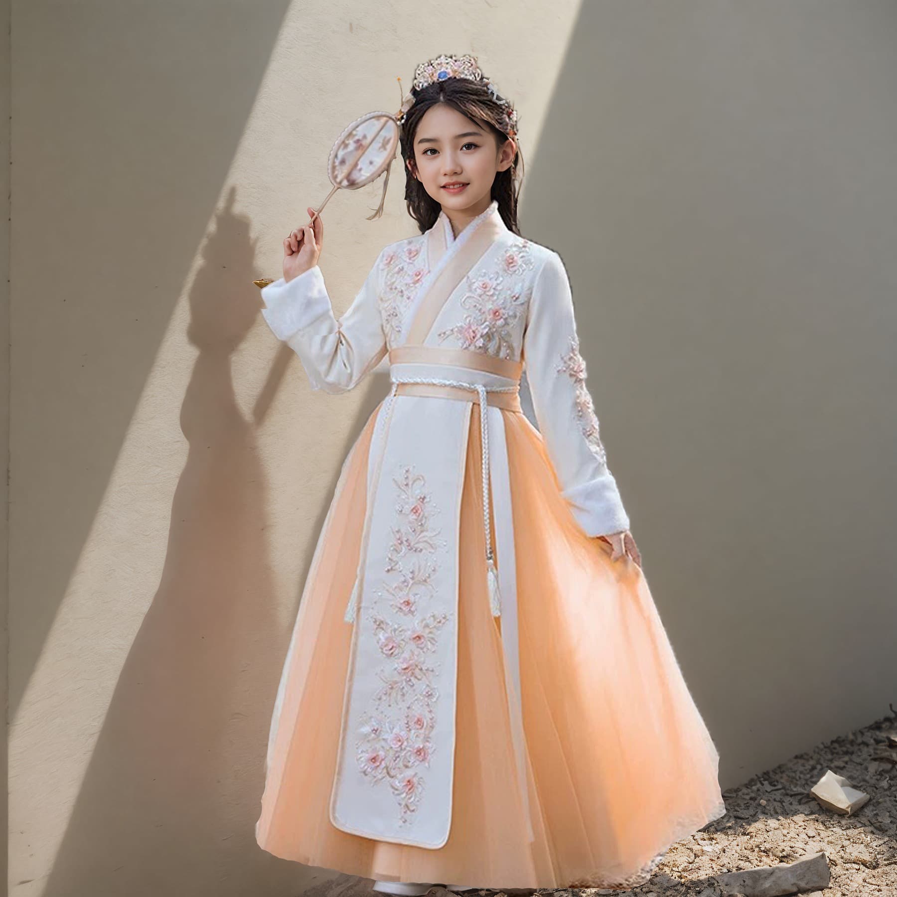 Children's Hanfu Suit 2026 New Thickened Super Fairy Girl Hanfu Skirt Little Girl Winter Ancient Style New Year's Eve Clothes