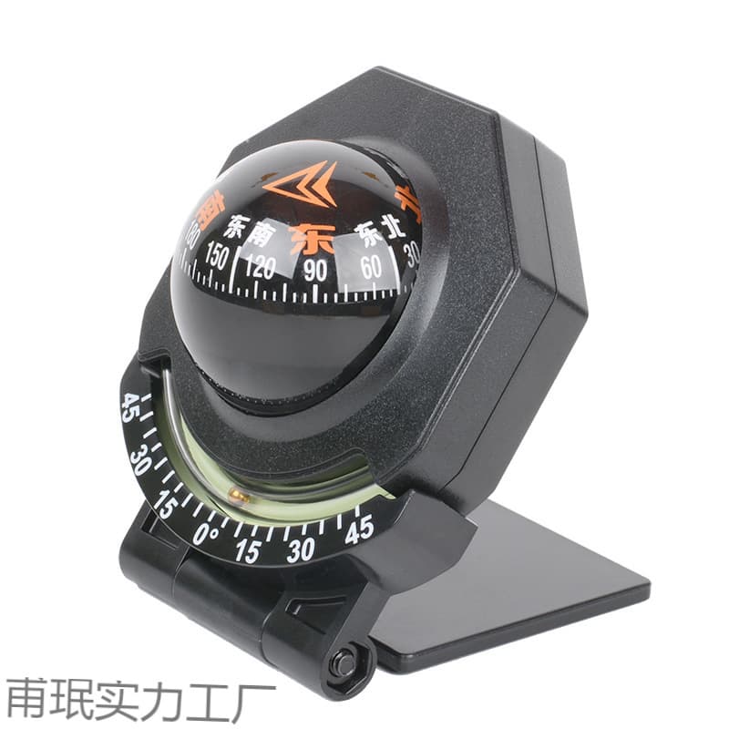 Car guide ball vehicle compass with slope and level 2-in-1, luminous high-precision Chinese multifunctional