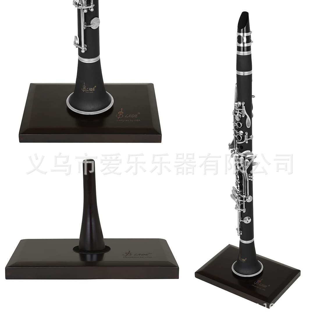 Bb Clarinet Stand Portable Instrument Support Floor Stand Clarinet Stand Widened Anti-Slip Display Stand