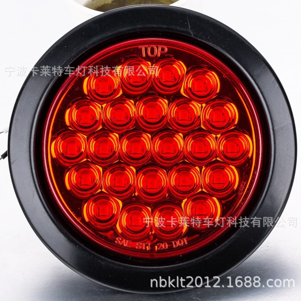 SAE-DOT Certified 4 Inch Round Tail Light, E-MARK Certified Truck LED Rear Tail Light, Fog Light Clearance Light