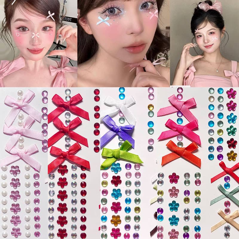 Children's Day Eye Corner Rhinestone Face Decoration Cosmetic Diamond Sticker Stage Makeup Sparkle Rhinestone