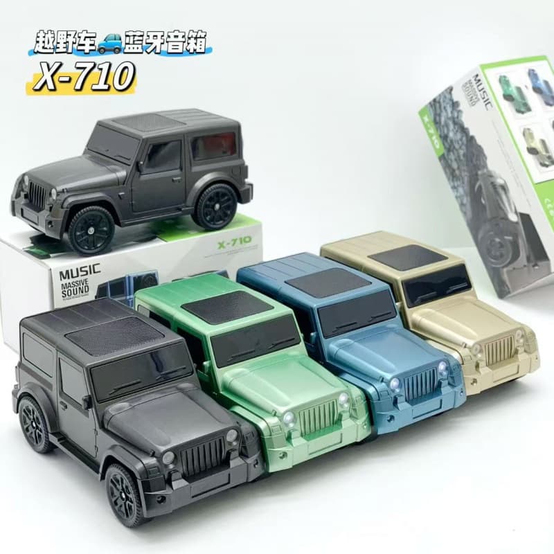 Bluetooth Speaker X-710 Off-Road Vehicle Car Model Mini Speaker Home Decoration Car Speakers