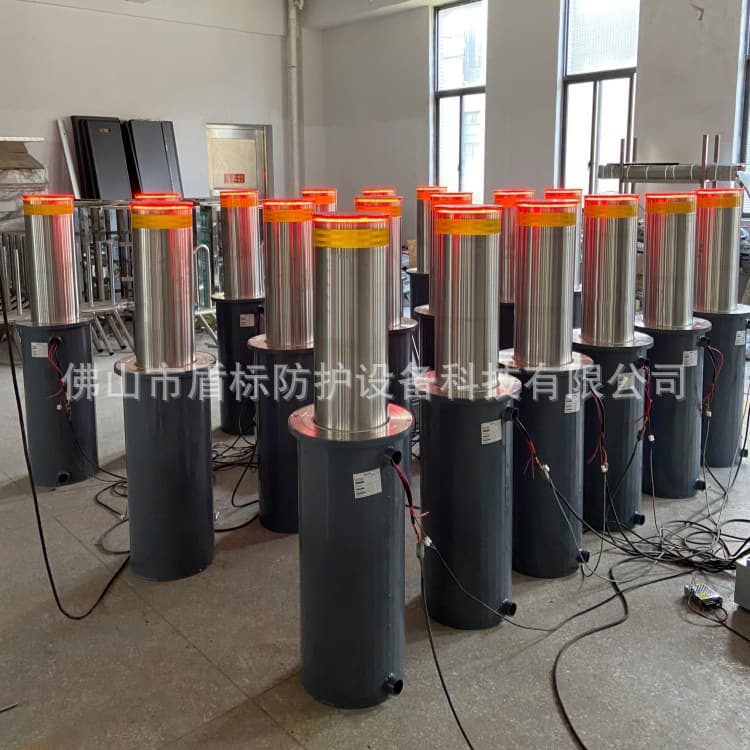 Stainless Steel Thickened Electric Intelligent Telescopic Anti-Collision Rising Bollard, Fully Automatic Interception Vehicle Barrier, In Stock Supply