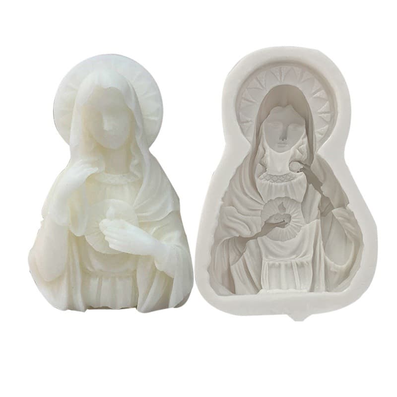 Sweet Cross-border New INS European Style Figure Portrait DIY Woman Statue Silicone Mold for Scented Candle