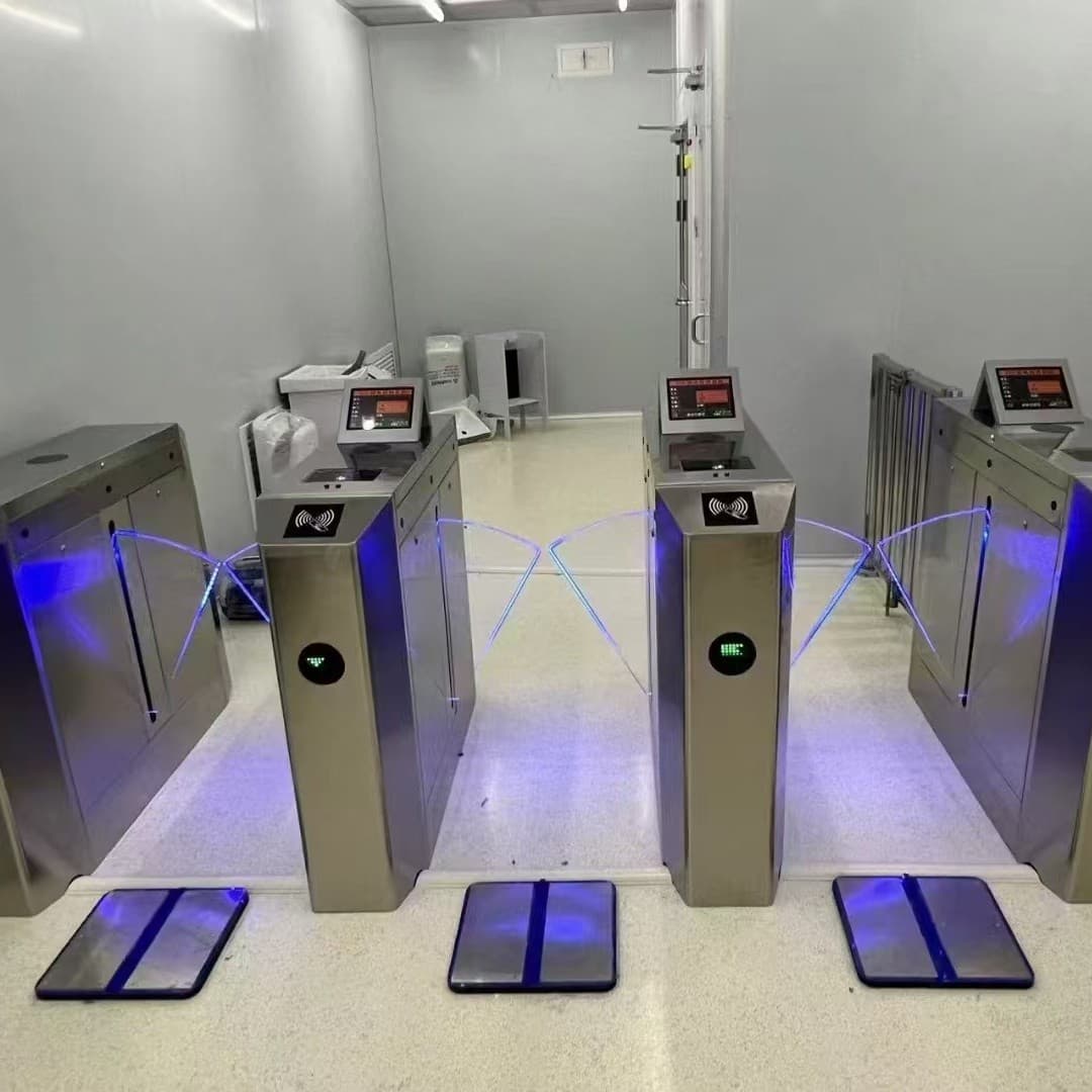 Jiangsu electronics factory anti-static access control system, Nanjing factory face recognition ESD swing gate, human body static electricity test