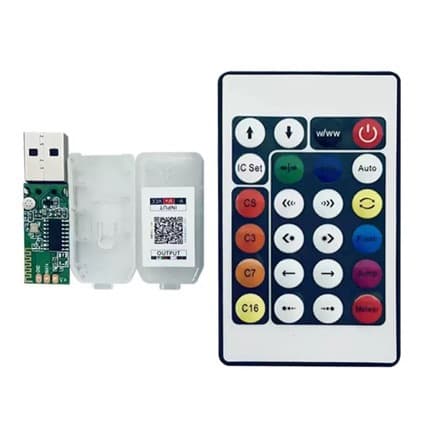 ✅ Symphony Leather Line Light Controller Symphony Bluetooth Controller APP Voice Control Button Infrared Fireworks Light Controller
