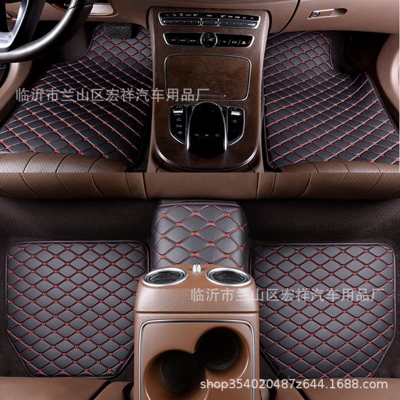 One-piece drop shipping factory wholesale foreign trade Temu PVC car waterproof universal foot mats, car carpet floor mats