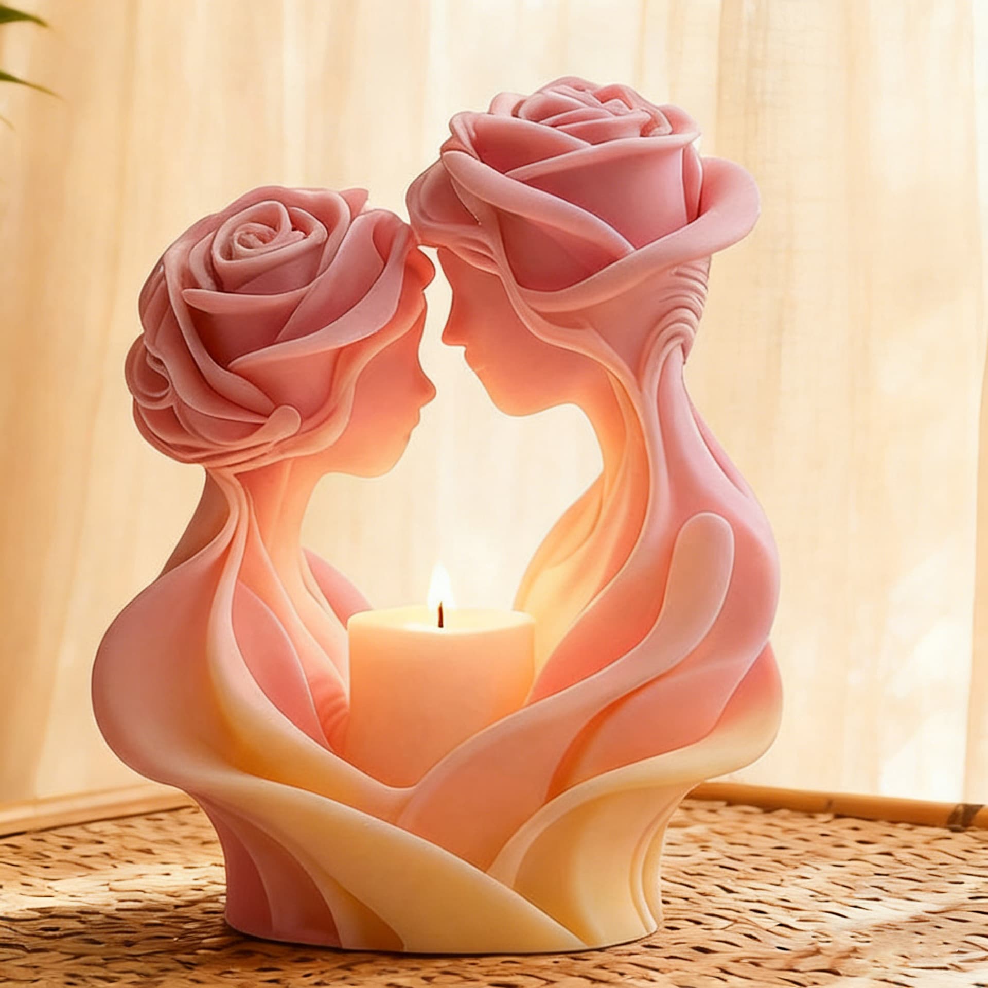 Sanxin Rose Love Candle Mold DIY Creative Human Body Rose Silicone Decoration