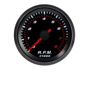 Cross-border Hot-selling 2-inch 52MM Car Tachometer Sunglasses Black Bezel Auto Gauge Modified Gauge 12V