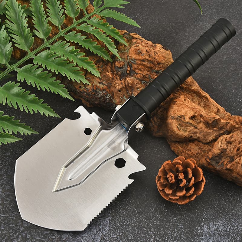 Outdoor Multi-Function Car Camping Shovel, Military Shovel, Portable Folding Entrenching Tool for Camping Gear