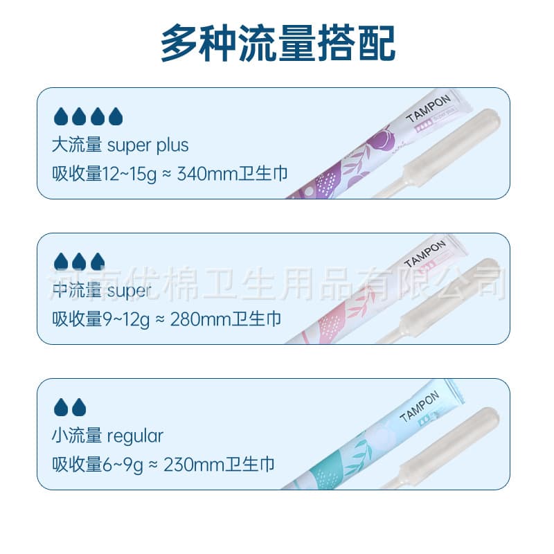 Wholesale Applicator Tampons Internal Invisible Period Cup Menstrual Pad Cross-border Supply