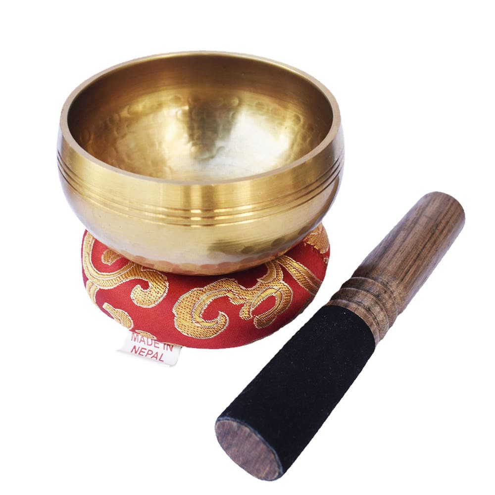 Nepal Kirin Bowl Yoga Meditation Sound Therapy Hand-hammered Singing Bowl Buddhist Sound Copper Bowl Percussion Instrument Feng Shui Ornament
