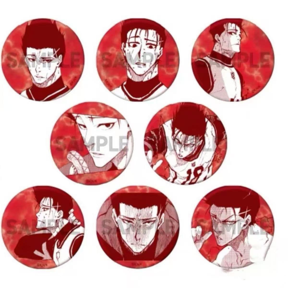 [Official Japanese Import] Blue Lock Anime Badge - Mangan Shoei Original Art Exhibition Personal Pool