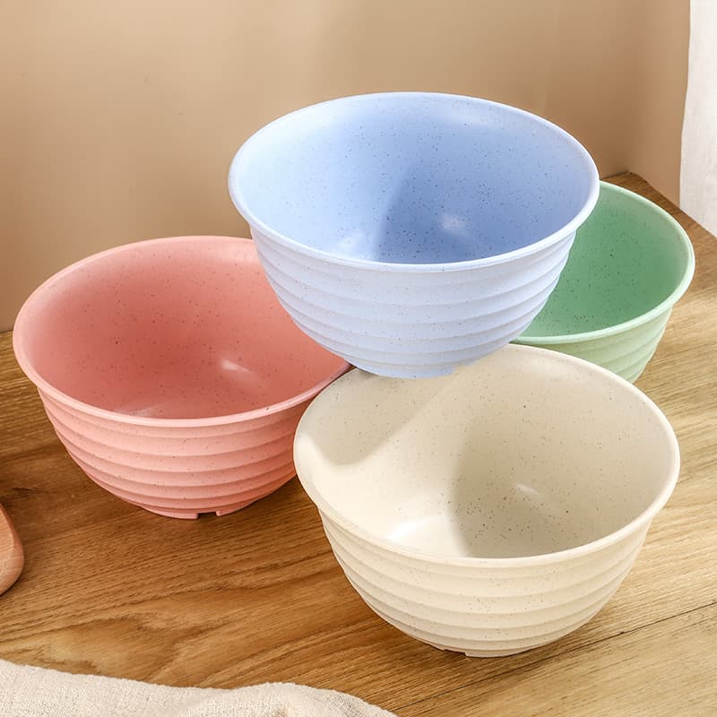 Wheat Straw Rice Bowl, Instant Noodle Bowl, Japanese Soup Bowl, Thickened Ramen Bowl, Salad Bowl, Household Rice Bowl, Small Bowl Tableware