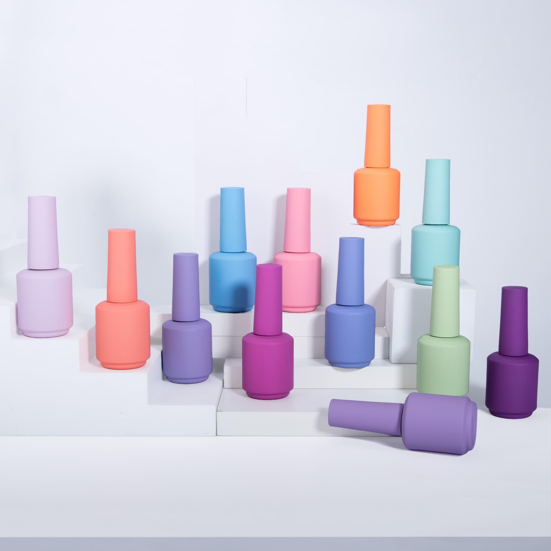 Factory Custom One Color One Bottle Gel Nail Polish Bottle, Minimum Order 1000 Per Color, 15ml Empty Gel Nail Polish Bottle