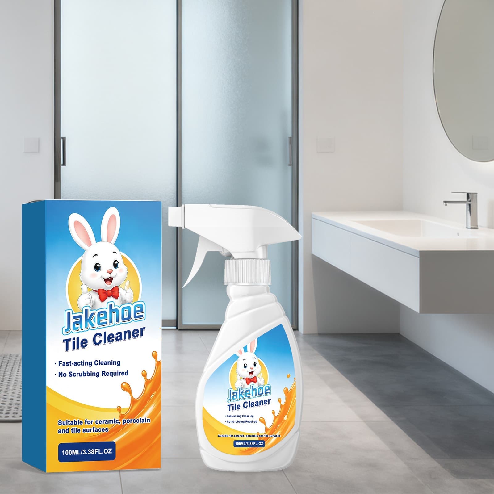 Jakehoe Tile Cleaner Household Tile Floor Gap Cleaner Stain Removal Polishing and Brightening Cleaning Care Agent