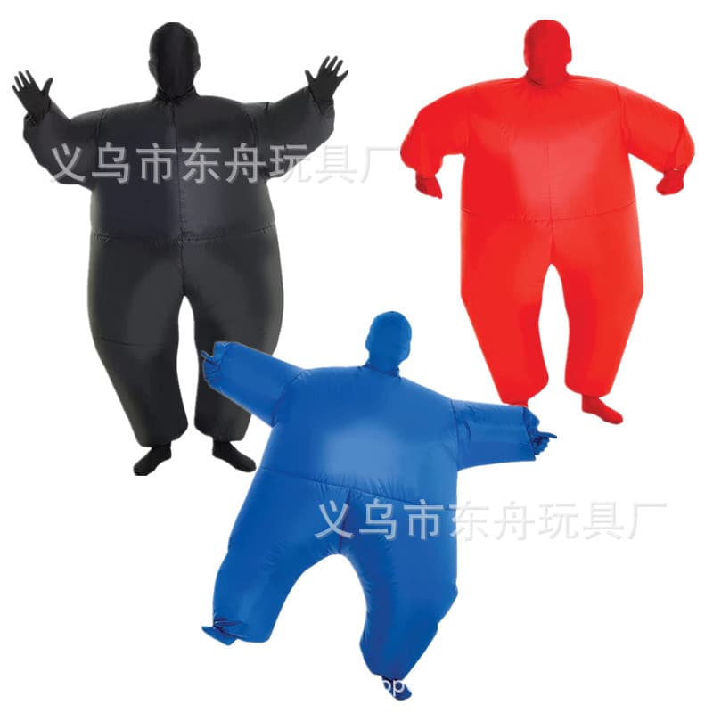 Halloween Prank Inflatable Costume Masked Ninja White Salmon Inflatable Suit Thanksgiving Christmas Party Costume